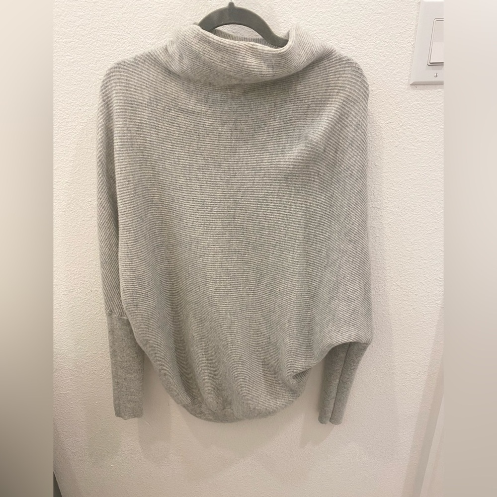 All Saints Gray Cowl Neck Sweater